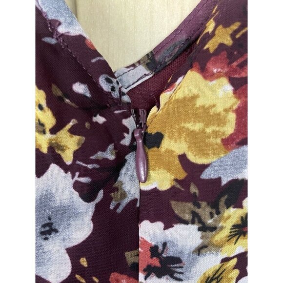 Anthropologie Doe & Rae Summer/Fall Dress Size M Floral Boho Cottagecore - Picture 3 of 4